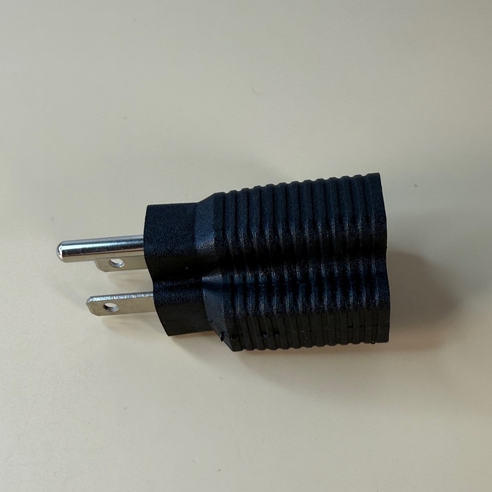 Black Power Plug Adapter